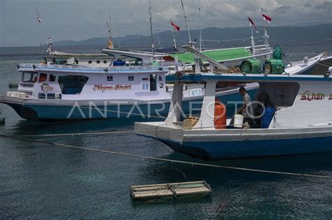 Nelayan Tidak Melaut Akibat Cuaca Buruk Antara Foto