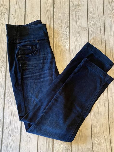 Spanx The Signature Straight Dark Blue Denim Stretch Gem