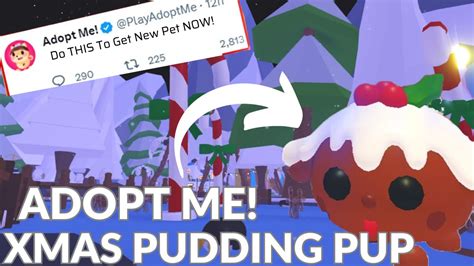 WATCH THIS To Get New Christmas Pudding Pup Pet Adopt Me ROBLOX