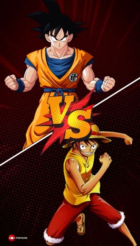 GOKU VS LUFFY | Luffy, Goku vs, Manga