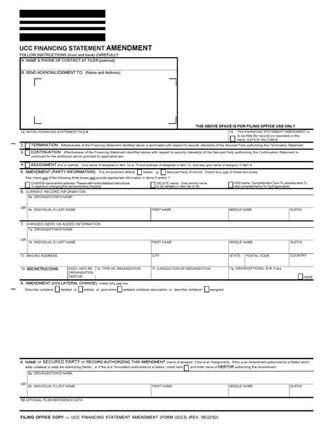 Ucc Form Fill Out Printable Pdf Forms Online