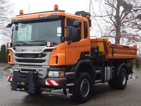 Scania P360 4x4 Euro6wywrotka TrÓjstronna Z Hds Hiab Truckport