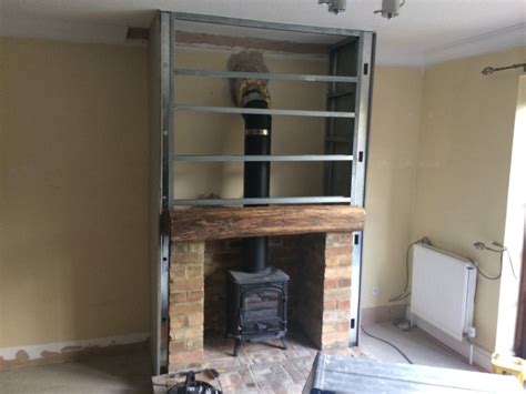 Building A Fireplace Into An Existing Chimney Cambridge Stove