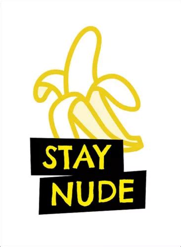 Lindo Quadro Poster Stay Nude Fique Nu Decoração Divertida Parcelamento sem juros