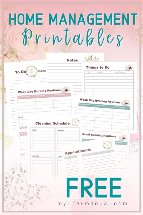 Free Home Organizing Printables Easily Organize Your Home And