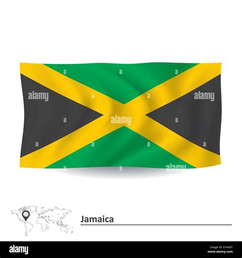 Bandera De Jamaica Ilustraci N Vectorial Imagen Vector De Stock Alamy