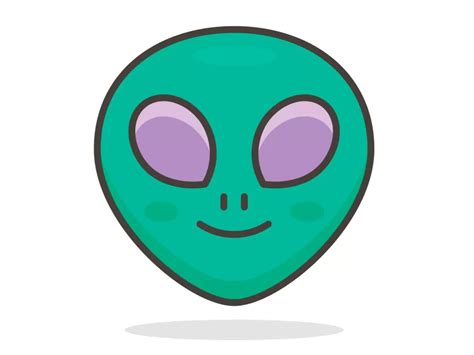 Alien Emoji Icon Png Vector In Svg Pdf Ai Cdr Format