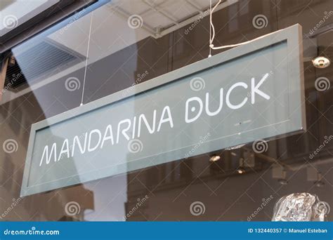 Mandarina Duck Logo on Mandarina Duck`s Shop Editorial Photography - Image of store, city: 132440357