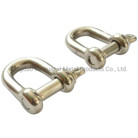 Stainless Steel D Ring Anchor Shackle With Screw Pin Marine Grade