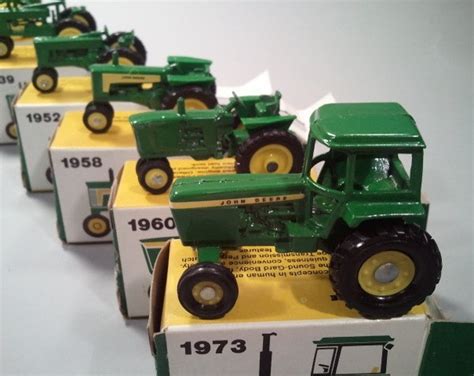 8 John Deere Miniature Toy Tractors 1892 1973 Etsy