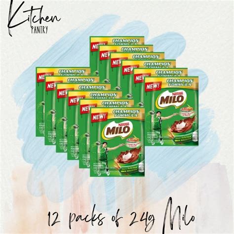 Milo Activ Go Choco Malt Powdered Milk Drink 24g Pack Of 12 Shopee