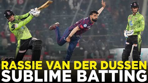 Rassie Van Der Dussen Classy Batting Lahore Qalandars Vs Islamabad