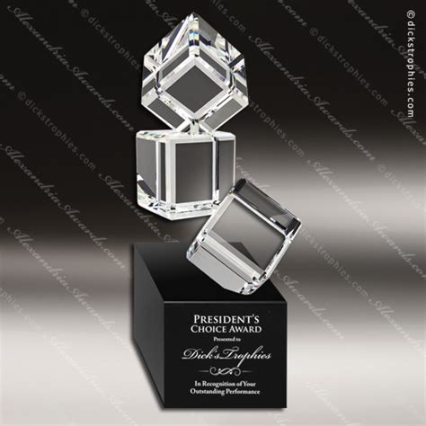 Square Rectangle Shaped Crystal Awards