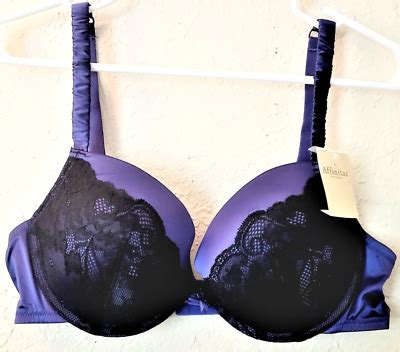 36C Affinitas Padded Underwire Plunge Push Up Bra 0411 EBay