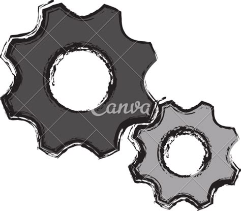 Gears Wheels Icon 素材 Canva可画