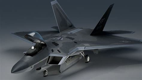 Lockheed Martin F A Raptor D Model Rigged Cgtrader