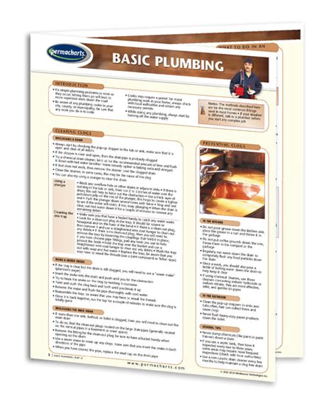 Basic Plumbing Guide Quick Reference Chart