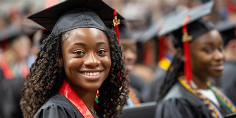 Ai Generated Woman In Graduation Cap And Gown Stock Photo At