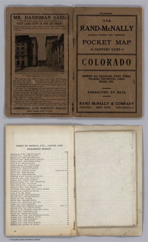 Covers To Rand Mcnally And Co S Colorado Rand Mcnally And Co Map Publishers And Engravers