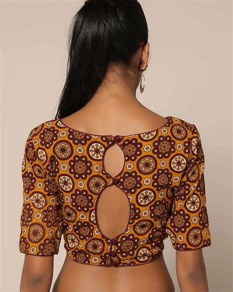 Simple Blouse Back Neck Designs For Cotton Sarees Keep Me Stylish