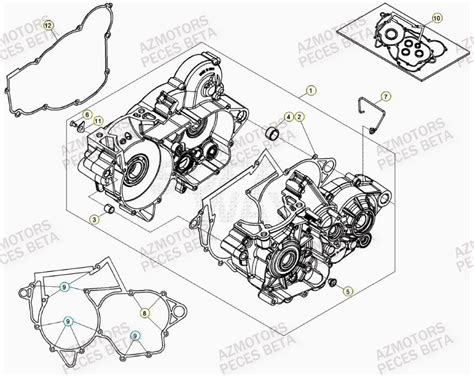 CARTER MOTEUR pièces BETA neuves Pieces BETA RR XTRAINER 250 2T 2023