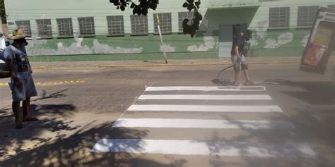 Faixas De Pedestres S O Revitalizadas Na Avenida Presidente Vargas Em