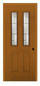 Masonite Belleville Fir Textured 2 Panel Hollister Door 3 4 Oval With