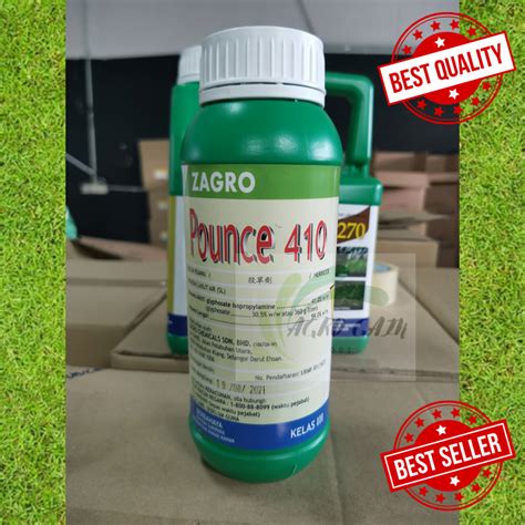 L Pounce Zagro Glyphosate Isopropylammonium Racun Rumput