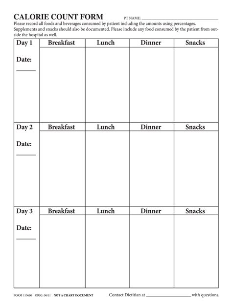 Printable Calorie Counter Sheet Fill Online Printable Fillable Blank Pdffiller