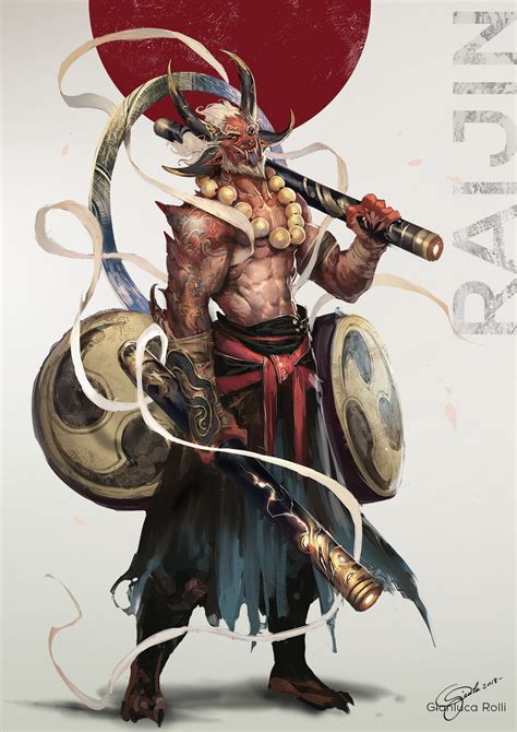 ArtStation - RAIJIN & FUJIN - Age of Pantheons, Gianluca Rolli Rpg ...