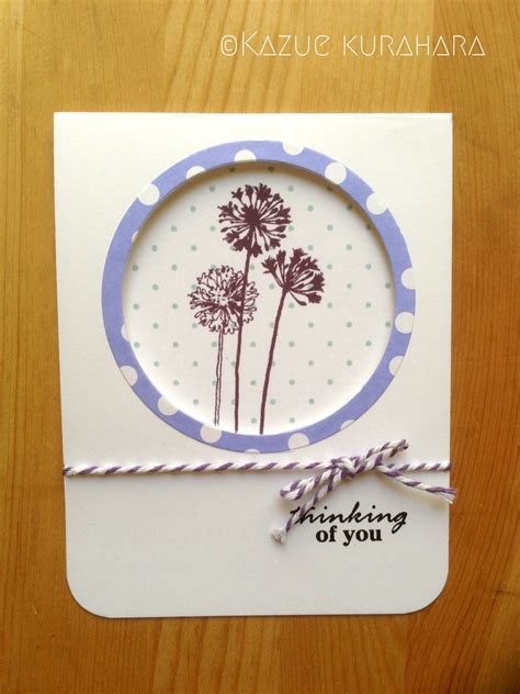 Thinking Of You Card With Flowers By Kazue Kurahara Thinking Of You