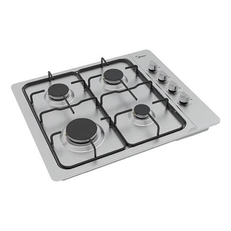 Built-in gas hob, 60 cm, – Stainless steel (MH 604LX) - Midea Malta