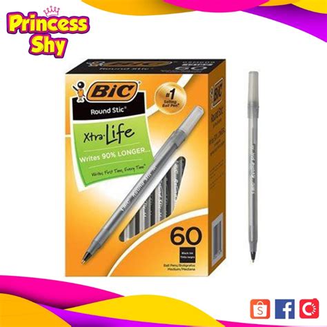 Bic Round Stic Xtra Life Ballpoint Pen Medium Point Mm Per Piece