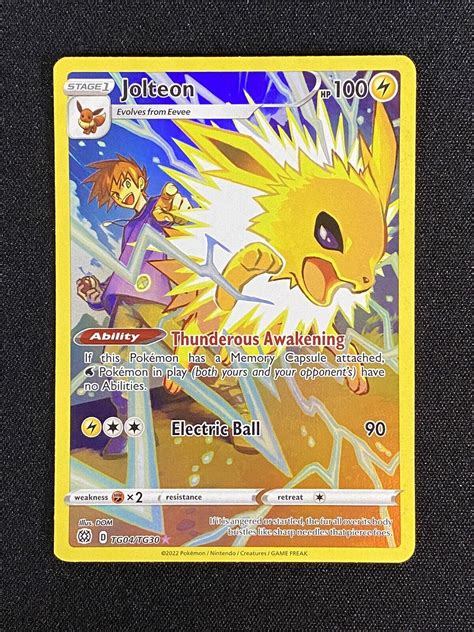 Pokemon Card TCG Jolteon TG04 TG30 Trainer Gallery Brilliant