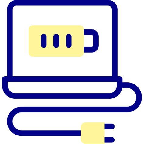Laptop charge Detailed Mixed Lineal color icon 