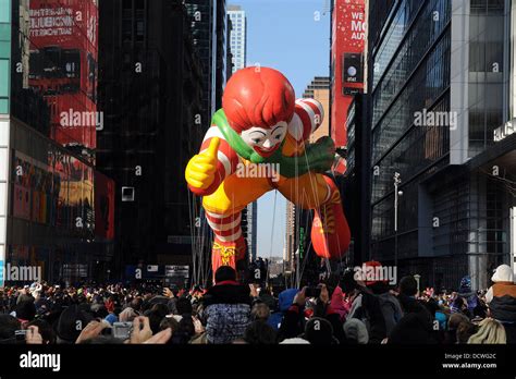 Ronald Mcdonald Balloon Float At Macys 85th Annual Thanksgiving Day