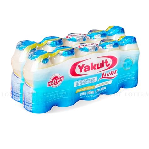 Sữa Chua Uống Lên Men Yakult Light Ít Đường Lốc 10 Chai 65ml