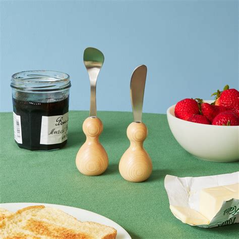 Standing Wood Utensil Butter Knife Moma Design Store