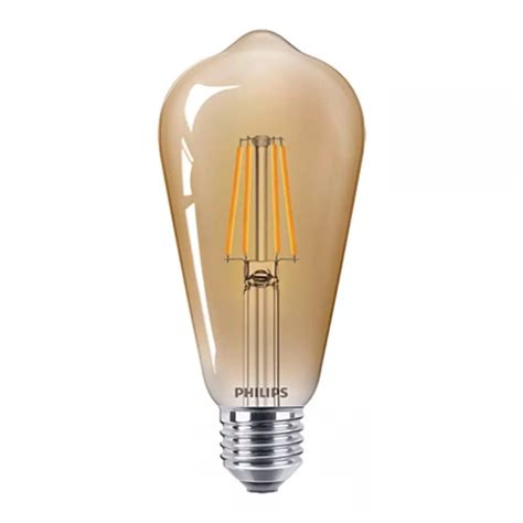 Buy Philips 8 Watt Amber Filament Led Bulb Shape St64 Bulb Base E27 Warm White Pack Of 4 Online