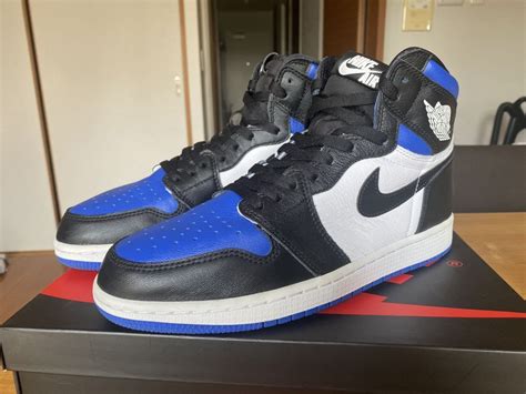 【目立った傷や汚れなし】【中古】nike Air Jordan 1 Retro High Og Royal Toe 27 5cm エア