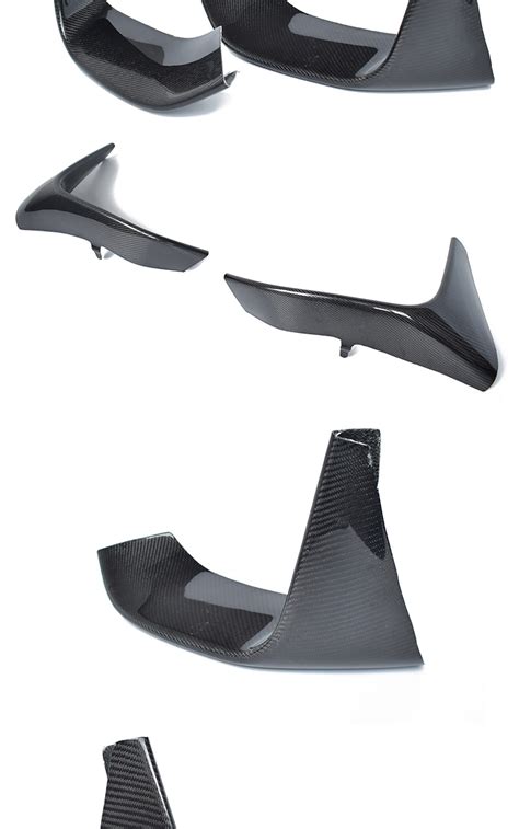 Carbon Fiber High Gloss Front Bumper Lip Spoiler Splitters For Bmw M