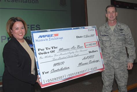 AAFES Pays Big To Misawa AB Misawa Air Base Article Display