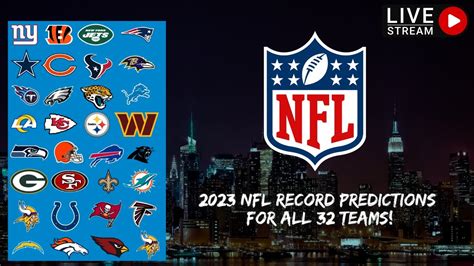 🔴 Live 2023 Nfl Record Predictions For All 32 Teams Reactions Analysis Q A Youtube