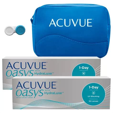 Lentes De Contato Acuvue Oasys 1 Day 2cxs Brinde Necessaire