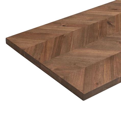 Sparrow Peak Fsc Acacia Chevron 72 In X 25 In X 1 5 In Walnut Stained