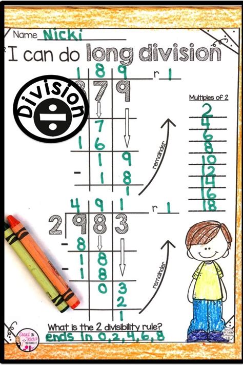 Division Practice With Games And Worksheets