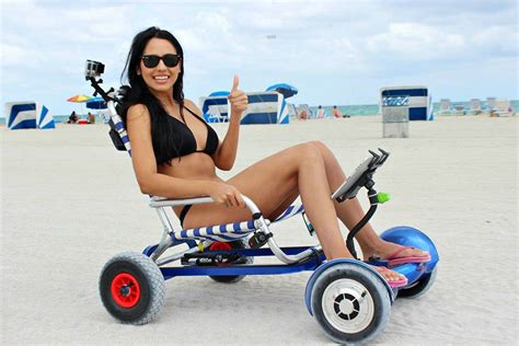 Hoverboard Cart Turns Hoverboard Into A Mobile Beach Throne