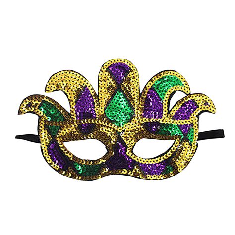 Eqwljwe Mardi Gras Masquerade Mask Glitter Venetian Party Ball Prom