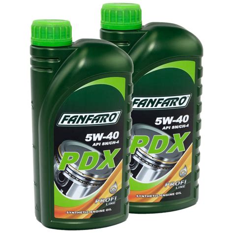 FANFARO Motoröl 5W 40 PDX API SN 2 X 1 Liter online im MVH Shop k 12 95