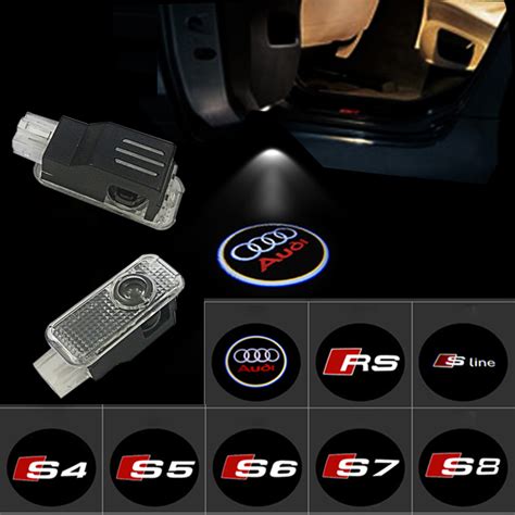 Led Door Warning Light With For Audi Logo Projector For Audi A C A